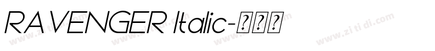 RAVENGER Italic字体转换